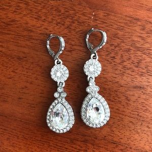 Givenchy double drop crystal earrings